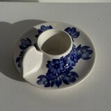 Vintage blue and white hand-held egg cup Poland D13