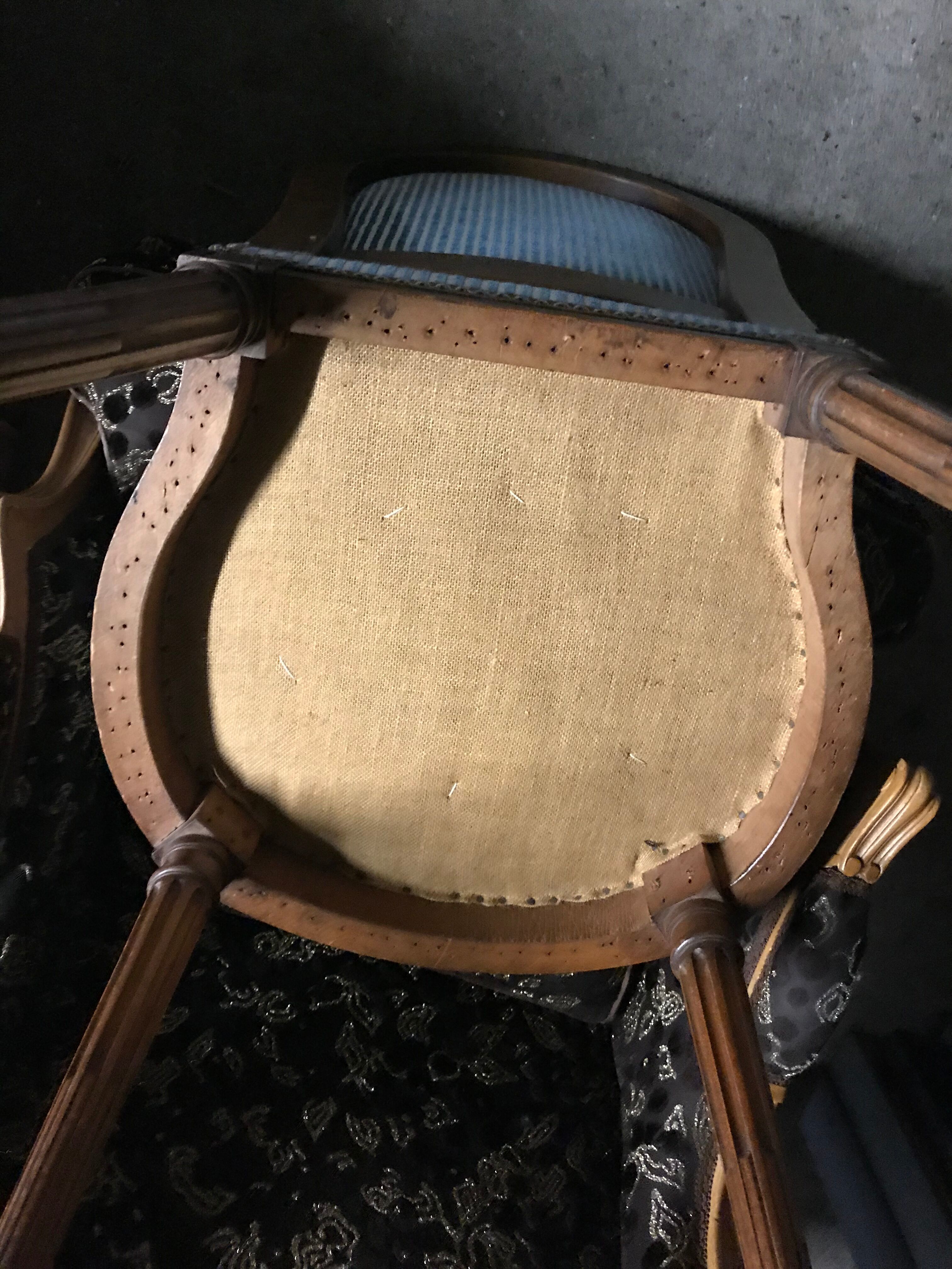 Pair of Louis XVI 19th century chairs