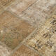 Tapis oriental contemporain fait à la main 201 cm x 301 cm marron patchwork tapis
