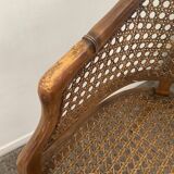 Pair of canned armchairs from the 50s and 60s