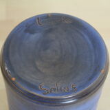 Blue ceramic pitcher, Ludovic Salins