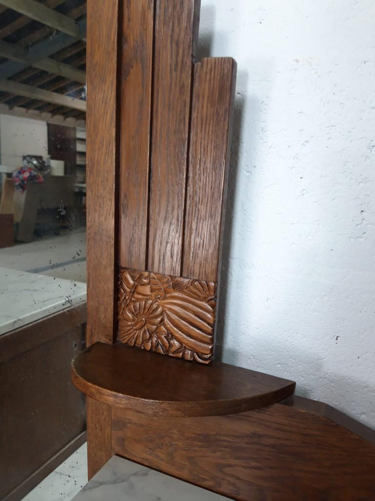 Vintage art deco cabinet with mirror