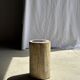 Table d'appoint en bois pétrifié, écorce blanche