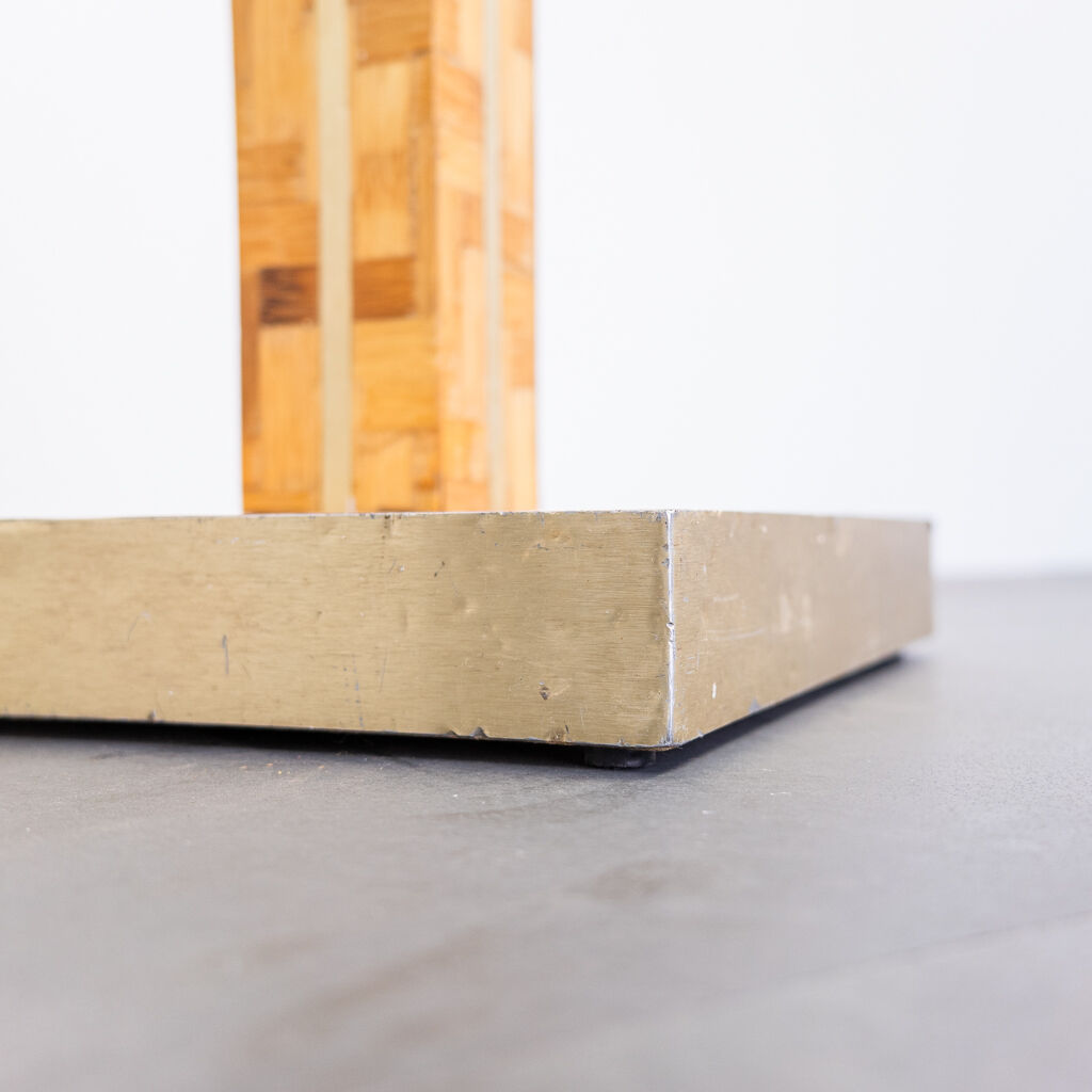 Bamboo entrance rack wood design 1970s vintage modernariate