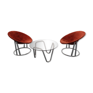 Table basse et chaises