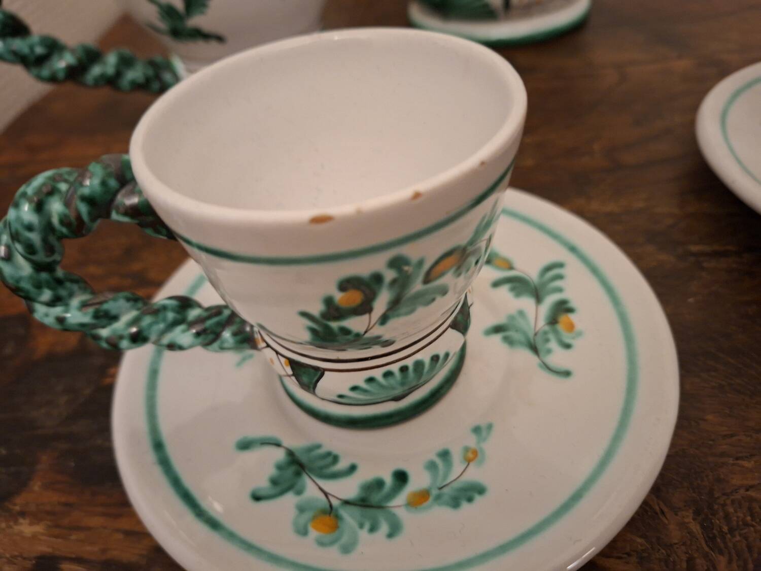 7-piece tea service porcelain C Bernard S Lucet