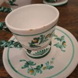 7-piece tea service porcelain C Bernard S Lucet