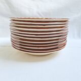 Longchamp Agen pattern soup plates