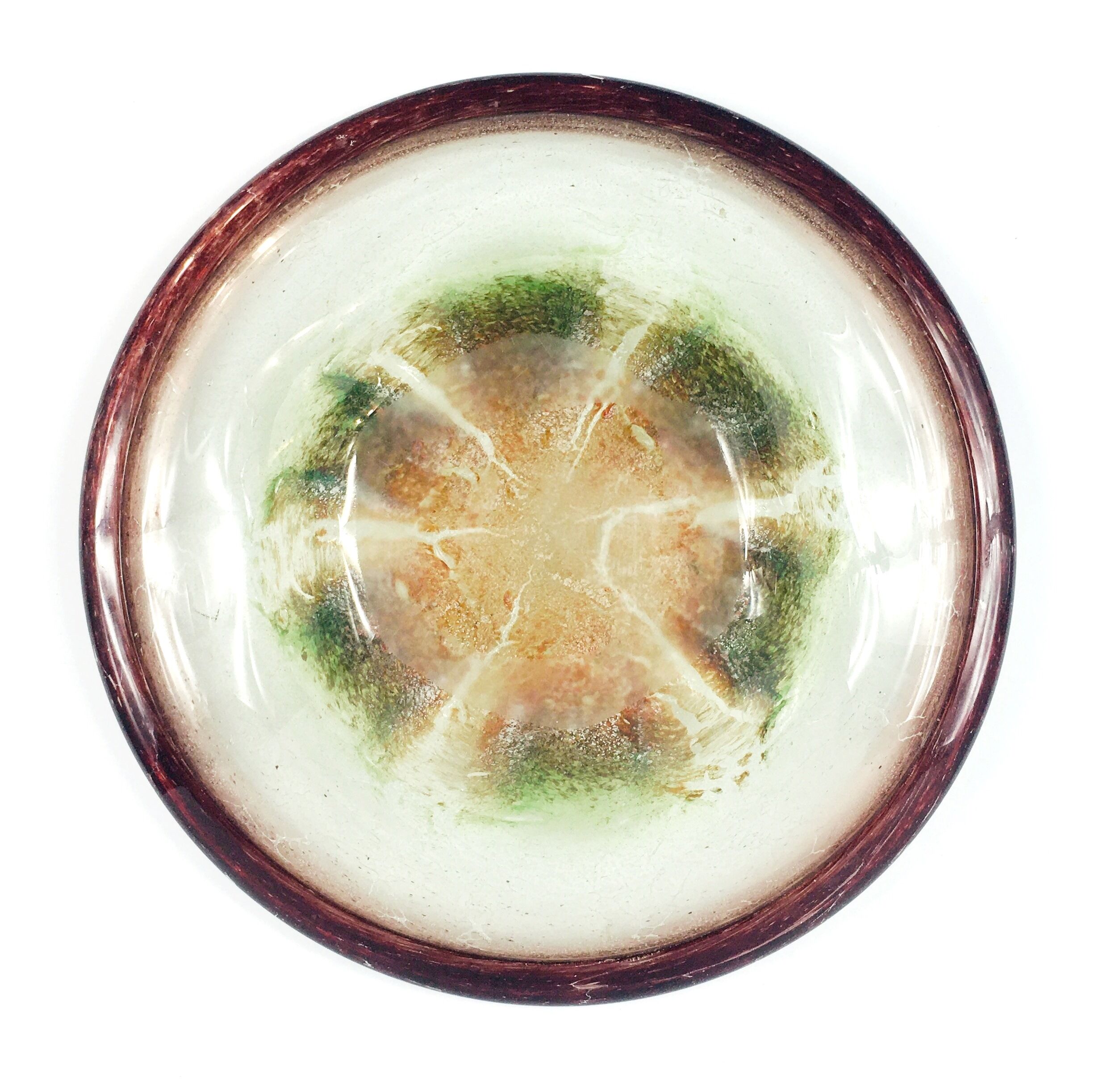 Art deco "Ikora" glass bowl by Karl Wiedmann for WMF, Germany, 1920s-30s