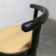 Pair of Baumann stools model Dialog in black and yellow and blue faux leather 1990