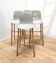 Set of 3 Sharky bar stools, Kristalia