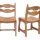 Set of 12 Guillerme and Chambron chairs