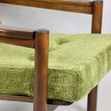 Vintage armchair in green olive, 1970s