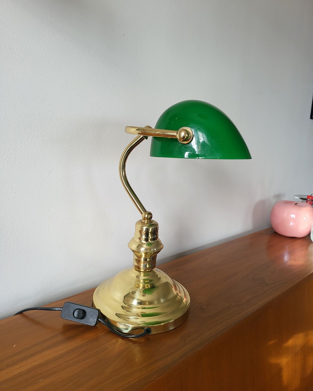 Banker's lamp, vintage desk lamp