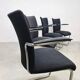 Vintage Dutch design de Wit dinner tubular armchairs