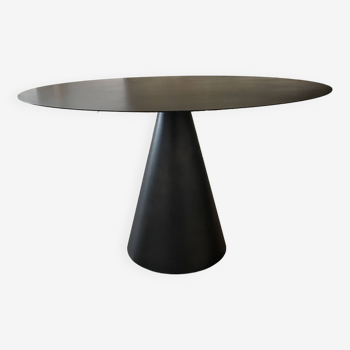 Table ronde métal noir