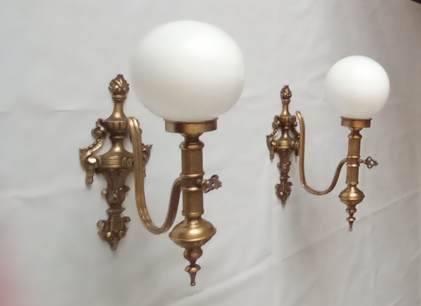 Pair of vintage wall lamps