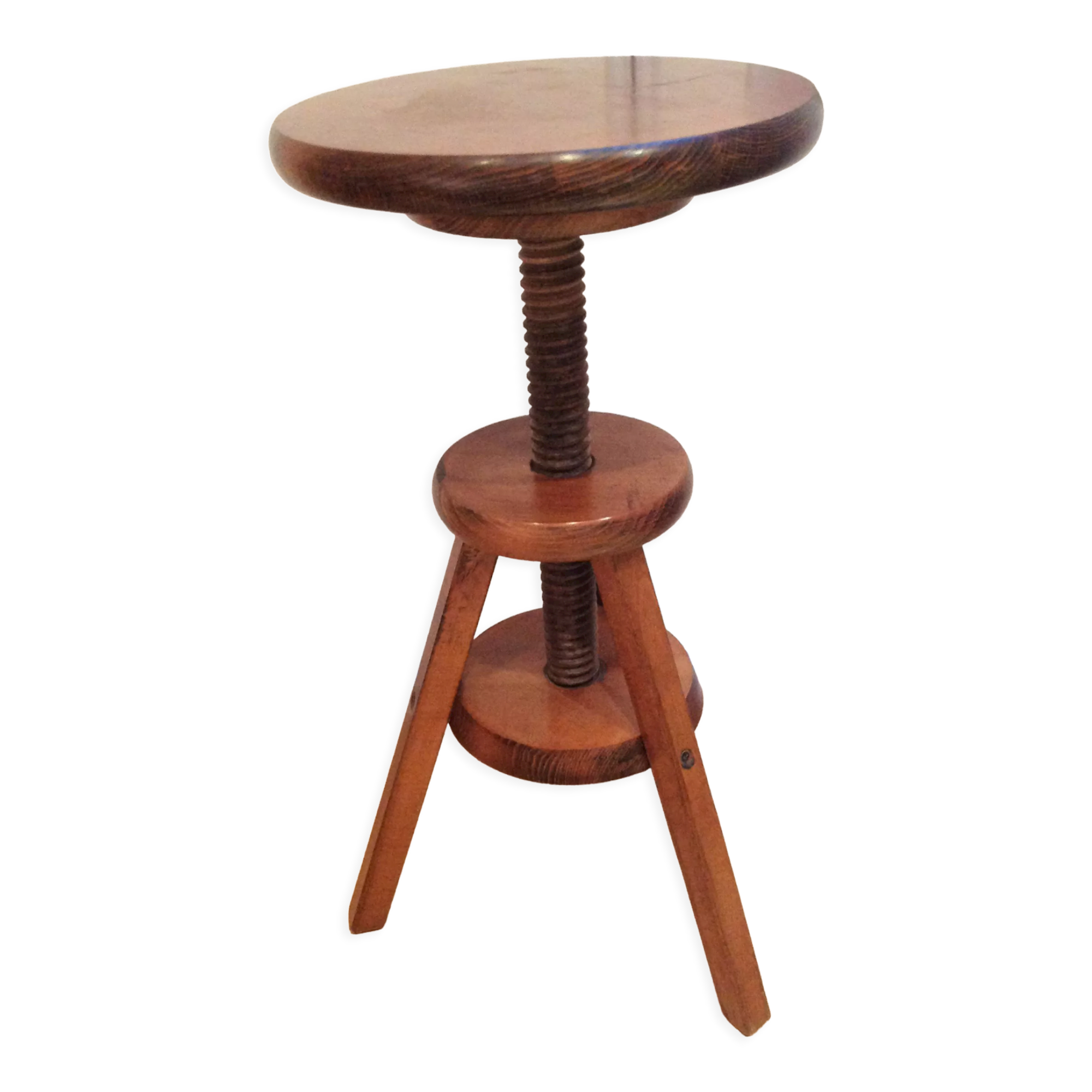 Wooden tripod stool / vintage 60s-70s