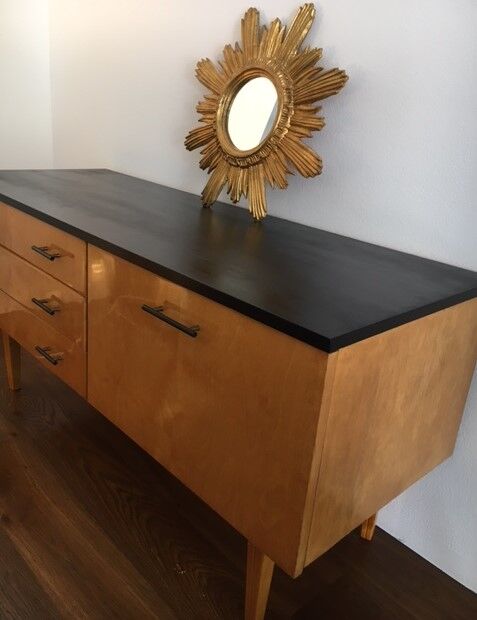 Enfilade vintage pied compas 1,20m, 1960’s
