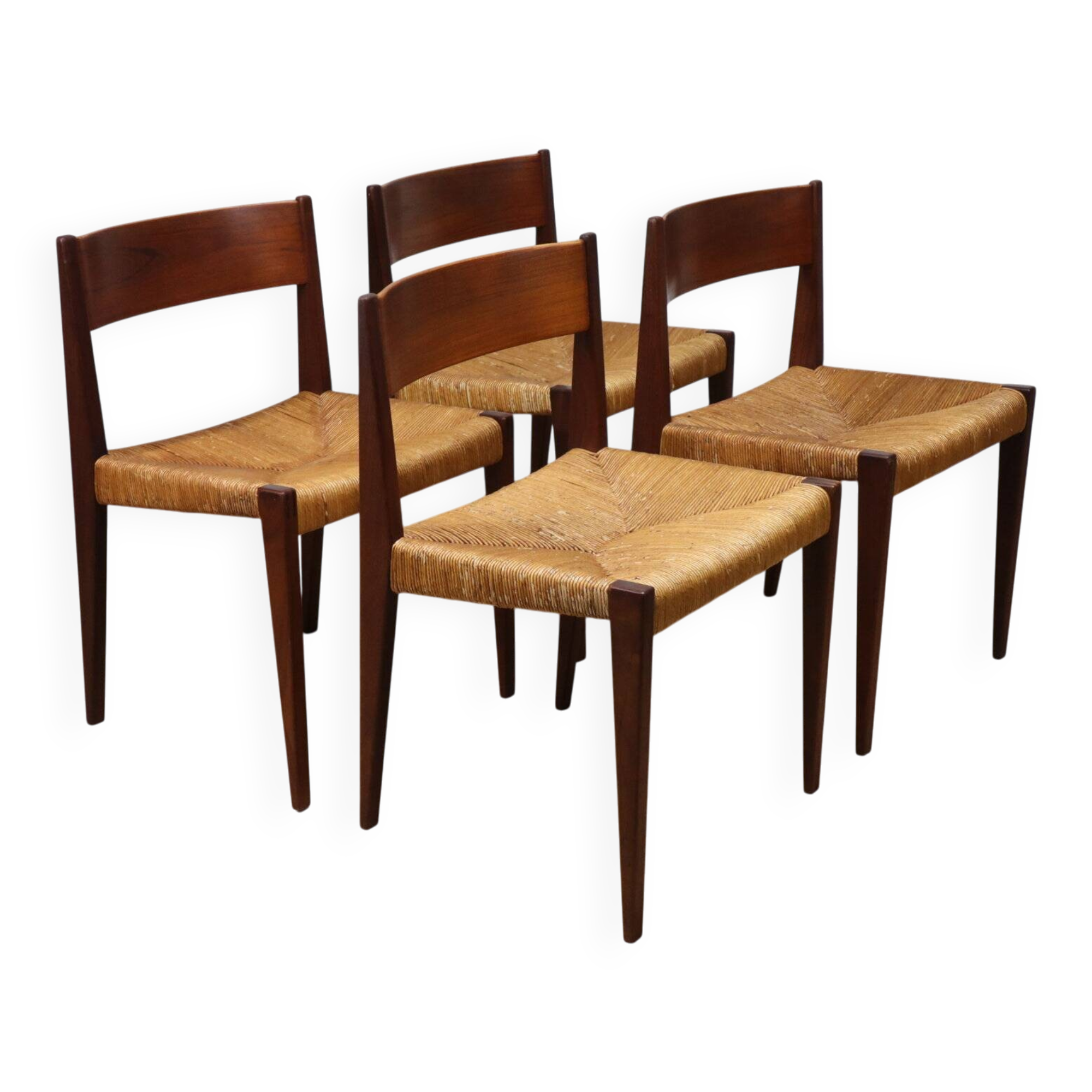 Set of 4 Scandinavian chairs, "Pia" model, by Poul Cadovius, 1960