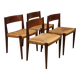 Set of 4 Scandinavian chairs, "Pia" model, by Poul Cadovius, 1960