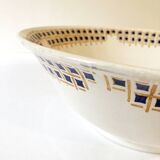 Large round dish/salad bowl from Faïencerie Nouvelle de Givors, "Maryse" model