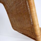 Ikea rattan and wickers long chair 1980s