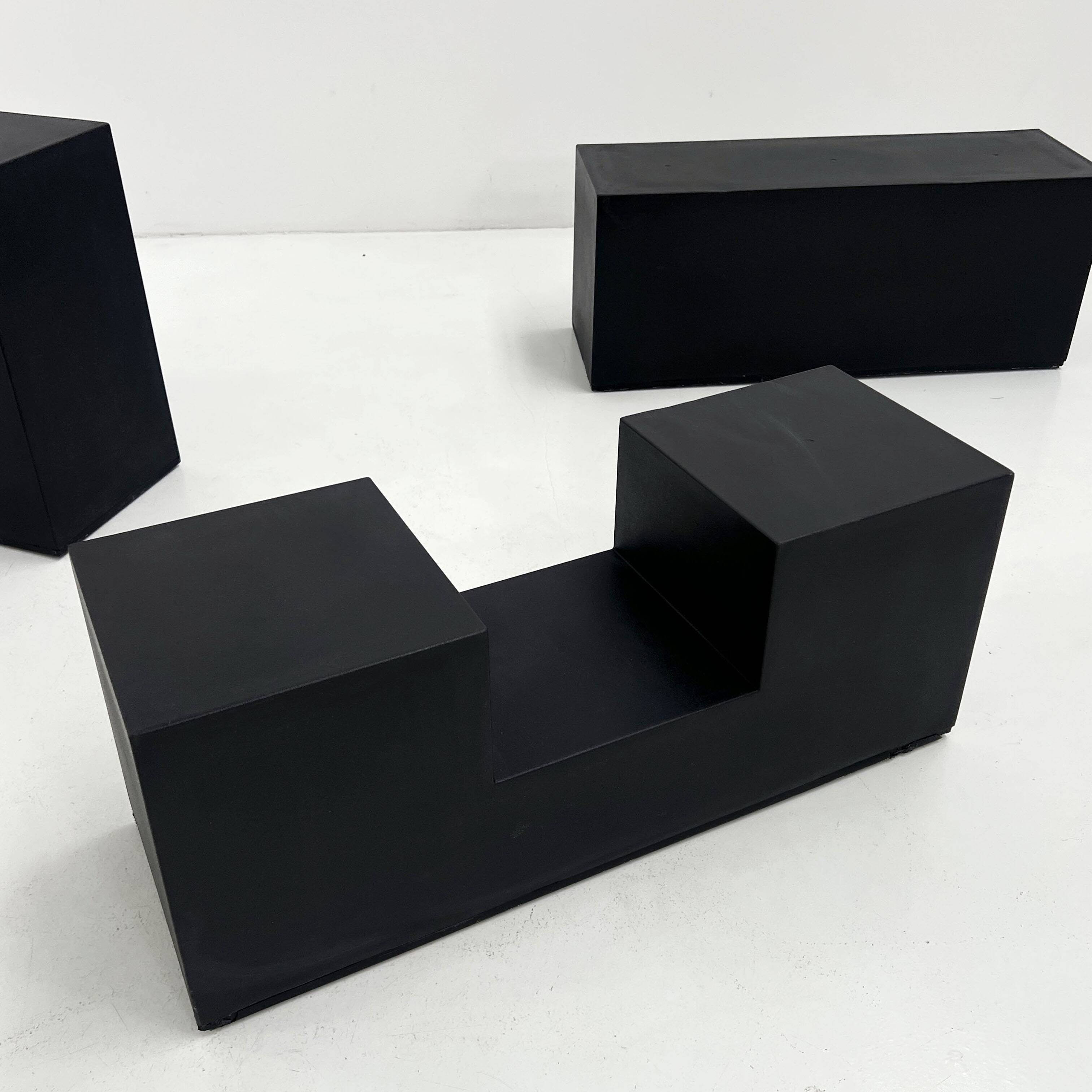 Set of 3 coffee tables Gli Scacchi by Mario Bellini for C&B Italia,
