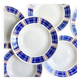 Art Deco Badonviller iron earth plates