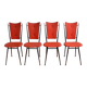 Set of 4  rockabilly chairs 1950s