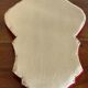 Red and gold felt mirror