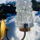 Vintage molded glass wall light