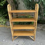 1950s rattan shelf