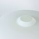 Huge White Opaline Glass Shield, Czechoslovakia 1960s