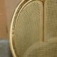 Louis XVI Bergère canapé in gilded wood with double caning