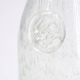 Clear bubbled glass carafe bottle from Biot, 1970s