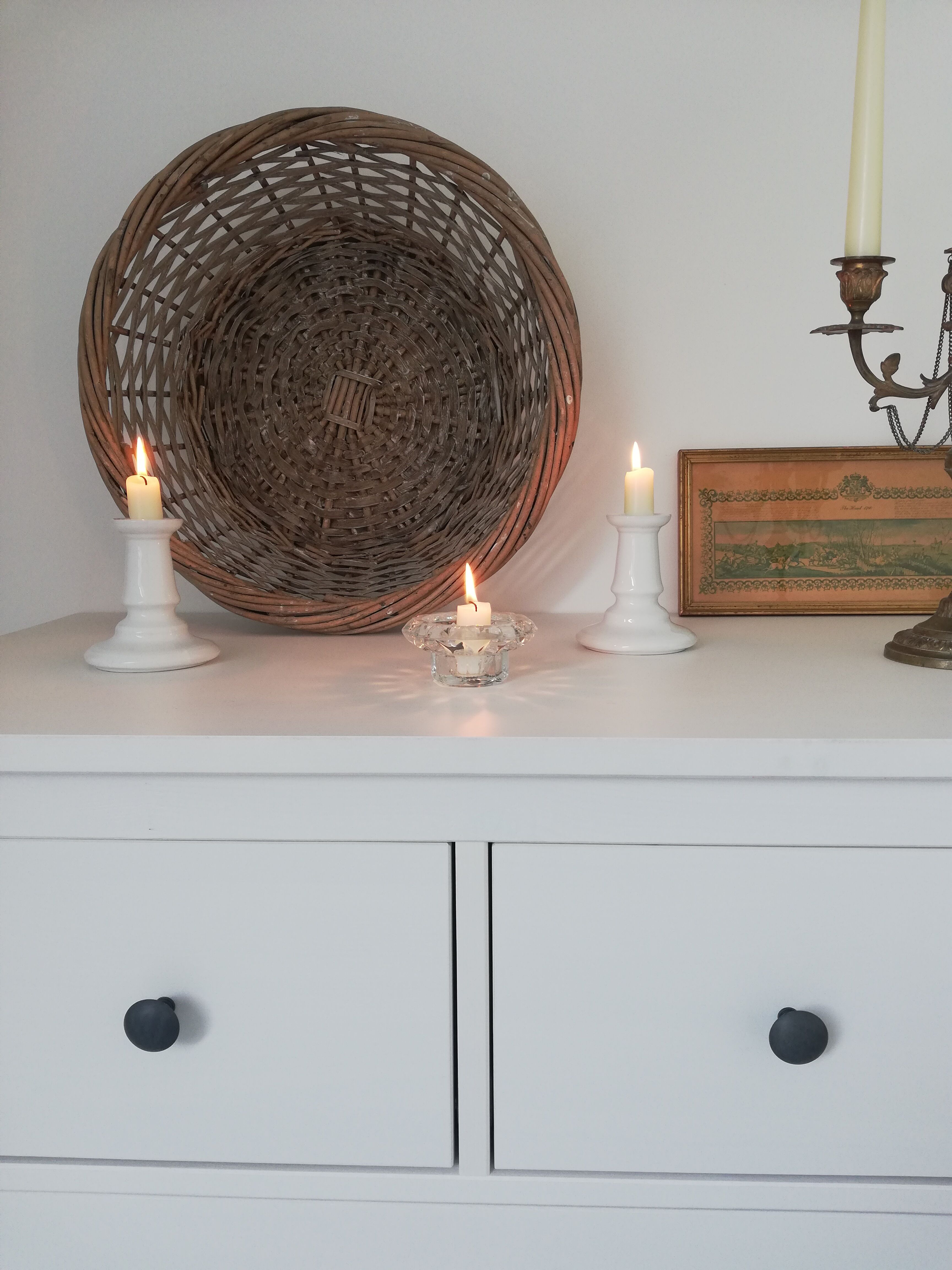 Vintage ceramic candle holders