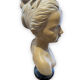 Bust of louise brongniart in patinated plaster after houdon