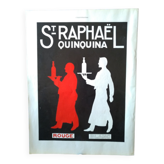 A St -Raphael quinquina alcohol paper advertisement from a period magazine