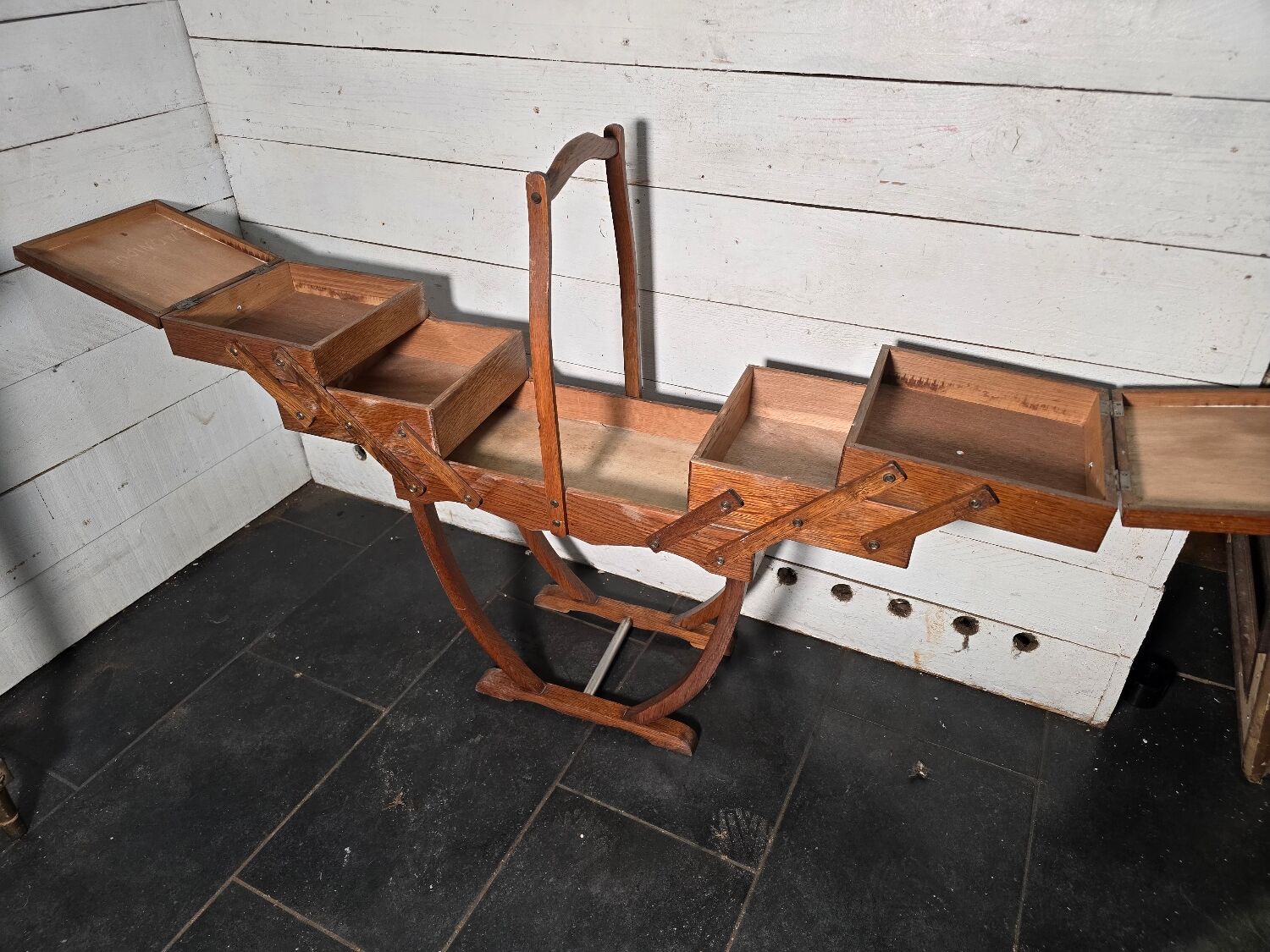 Vintage oak workbench