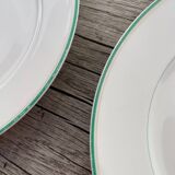 4 monogrammed dessert plates