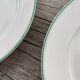 4 assiettes à dessert monogrammées