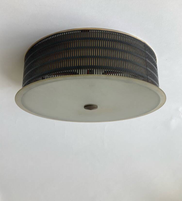 Modernist Art Deco Ceiling Light by Arlus 1950