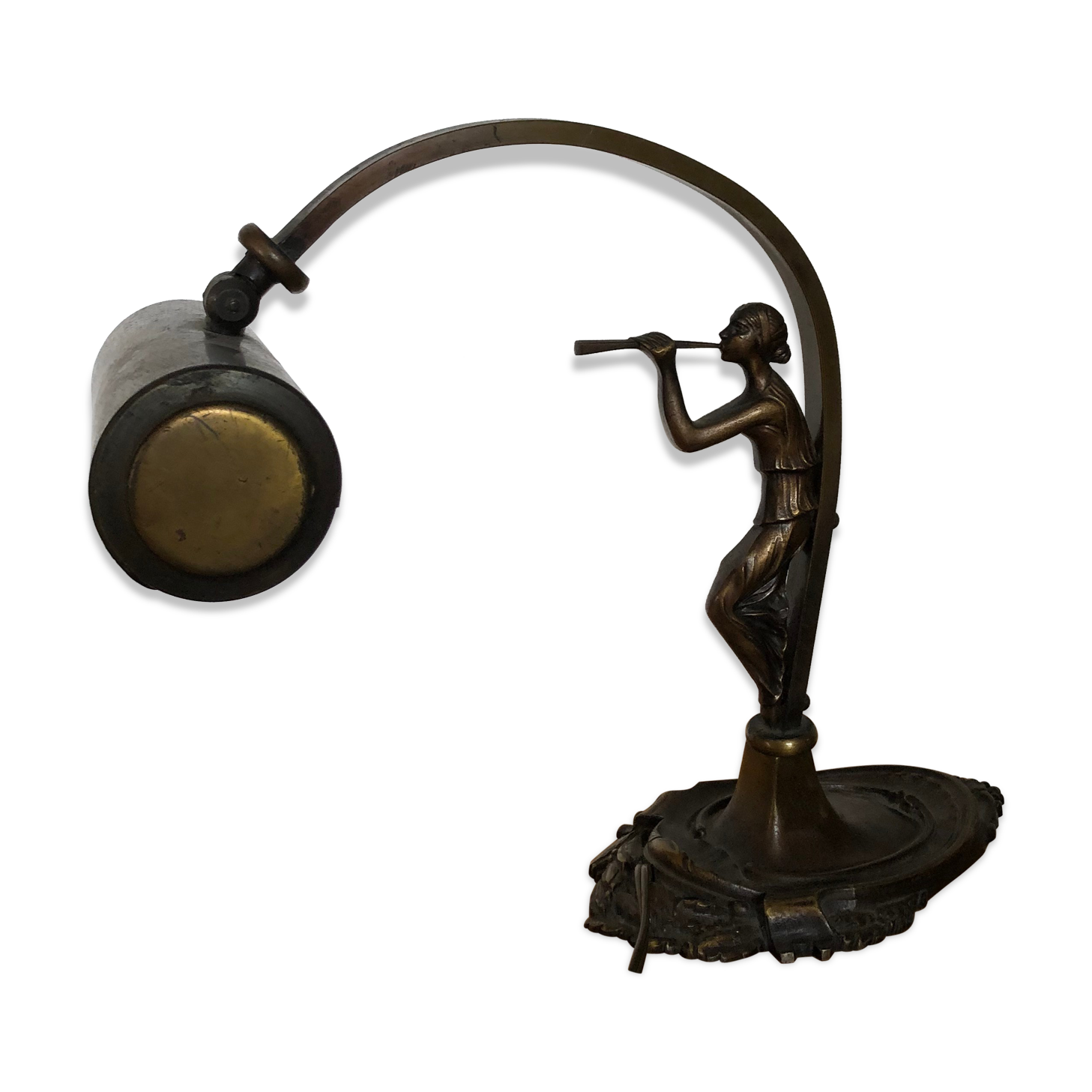 Bronze art deco lamp