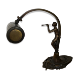 Bronze art deco lamp