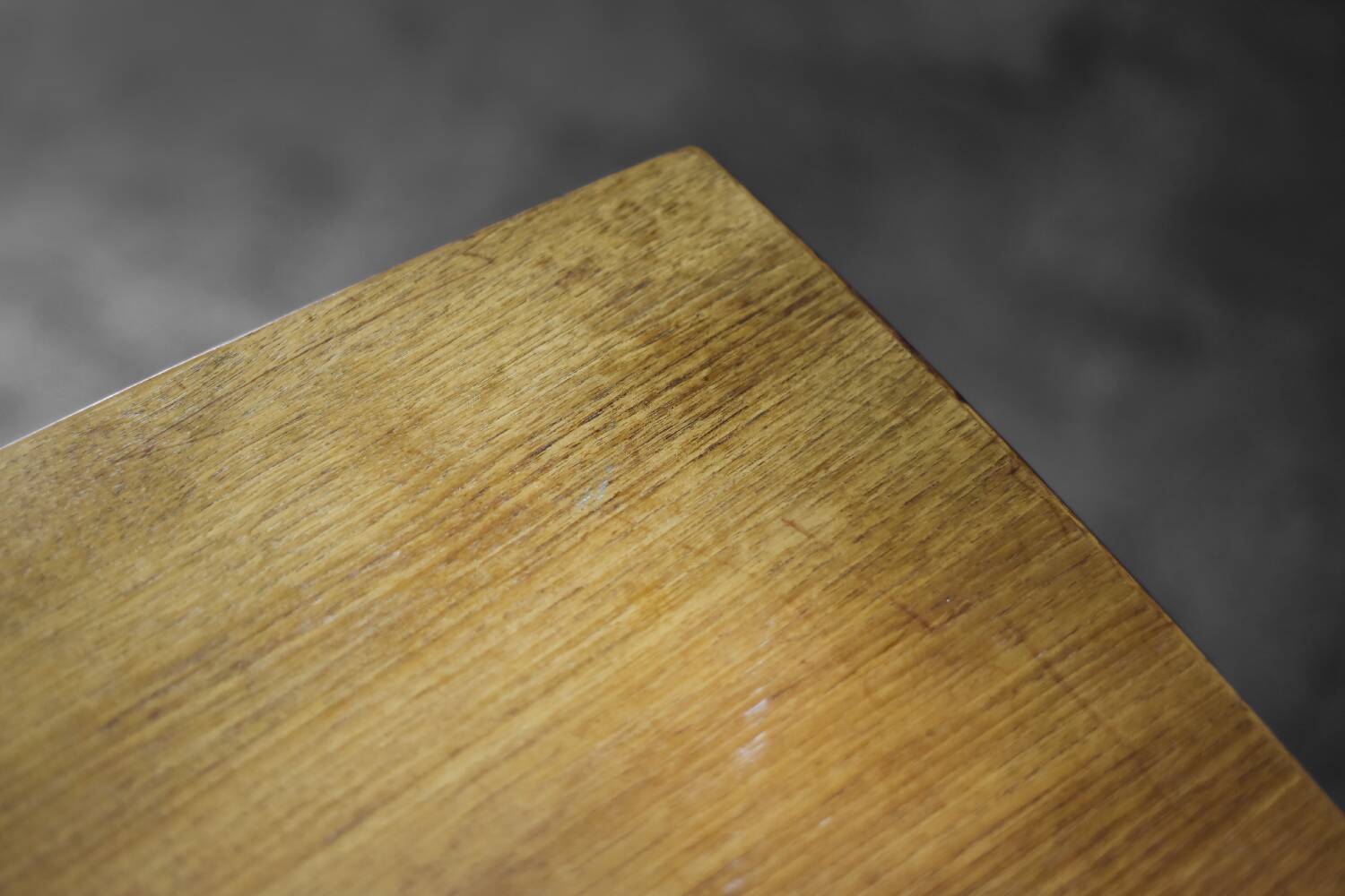 Cherry wood coffee table with shelf Vintage Mid-Century Modern Scandinavian