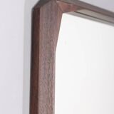 VINTAGE 1960S WALL MIRROR IN WALNUT WOOD DESIGNED BY DINO CAVALLI