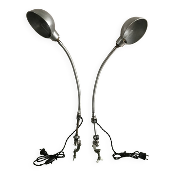 Pair of workshop lamps from the 1930s.