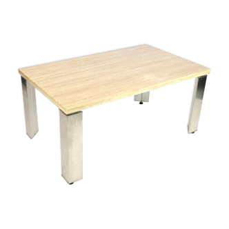 Travertine coffee table