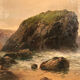 George Henry Jenkins (1843-1914). The shore, very large oil on canvas framed.